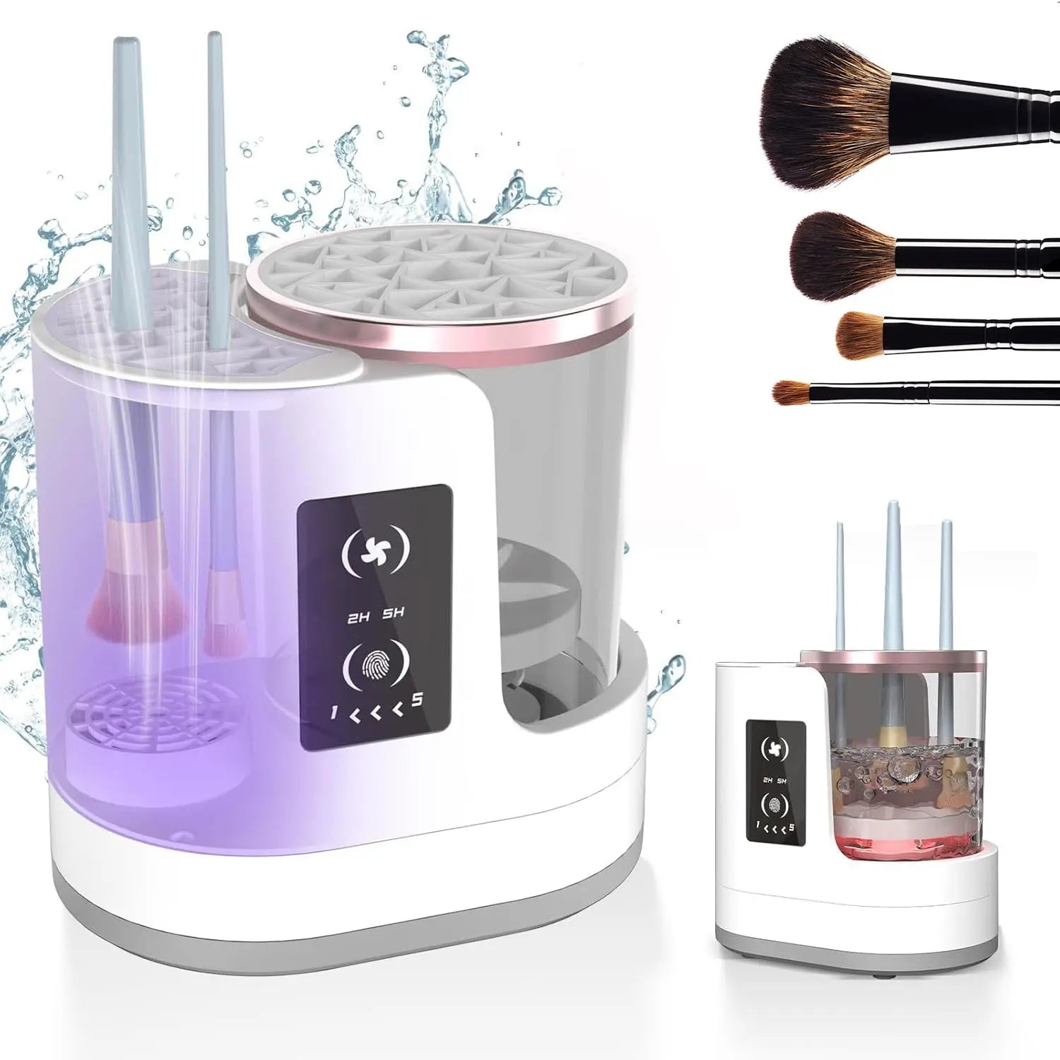 Electric Makeup Brush Cleaner Rechargeable Makeup Brushes Cleaning Tool Automatic Makeup Brush Cleaning Stand Device J&M Cheap Store