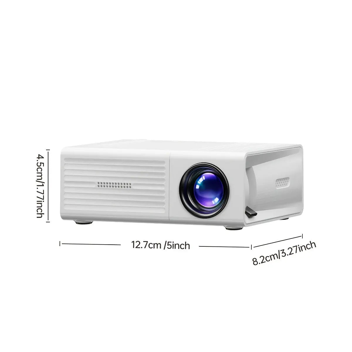 Portable Projector, Supporting 1080P, with USB Interface And Remote Control, Compatible with Smartphones/Tablets/Laptops/Tv Sticks/Usb Drives J&M Cheap Store