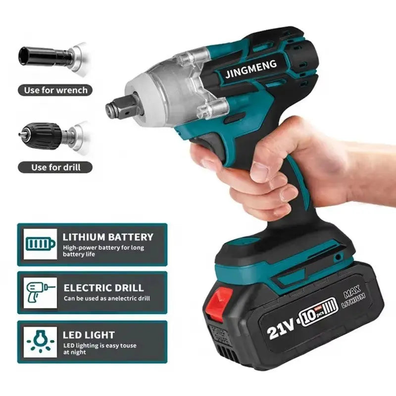 21V Brushless Electric Impact Wrench Hand Drill Power Tools J&M Cheap Store