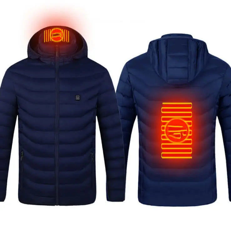 New Heated Jacket Coat USB Electric Jacket Cotton Coat Heater Thermal Clothing Heating Vest Men's Clothes Winter J&M Cheap Store