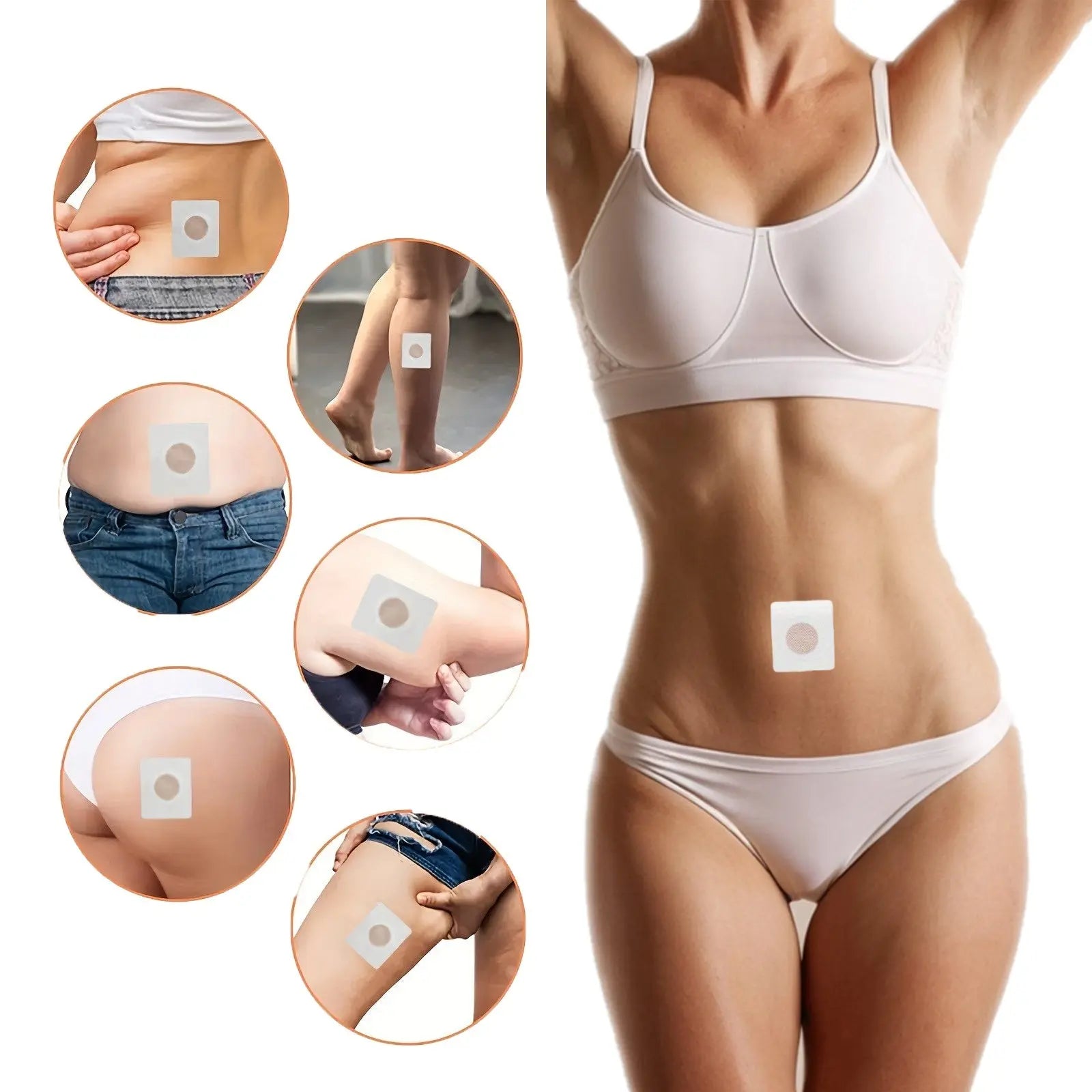 Navel Belly Button Patch Slimming Patch Abdomen Magnetic Detox Sticker J&M Cheap Store