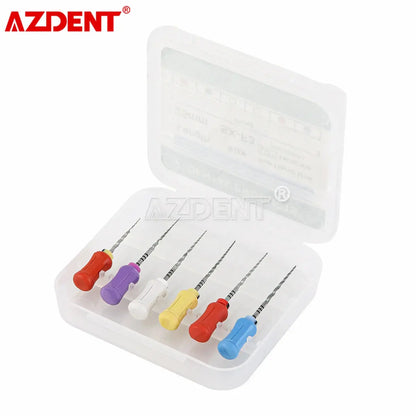 6pcs/Box AZDENT Dental Endodontics NiTi Hand Use Super Rotary File SX-F3 25mm Dental Root Canal File J&M Cheap Store