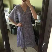 Summer Women Dress Floral Print Long Chiffon Evening Female Vintage Maxi Party Beach Woman Dresses Casual Prom Purple Maxi - J&M Cheap Store