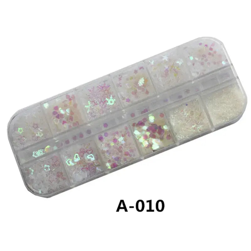 Pailletten Holographische Holo Liebe Stern Rosa Weiß Nagel Body Art Glitter Box Pailletten Nägel Paillette Flakes Dekoration Maniküre Werkzeuge J&M Cheap Store