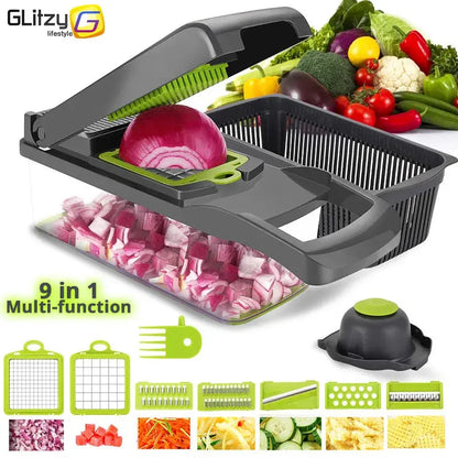 Vegetable Chopper Multifunctional Grater Cutter Kitchen Accessories Manual Fruit Slicer Potatos Shredders Cheese Onions Slicers J&M Cheap Store