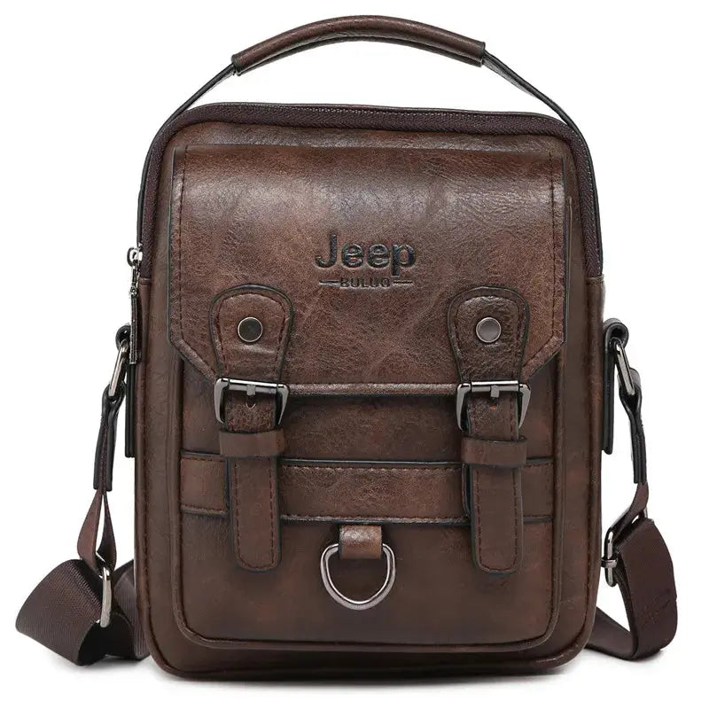 JEEP BULUO Multi-function Business Handbags Men New Man's Shoulder Bag Large Capacity Leather Messenger Bag Crossbody Big Brand J&M Cheap Store