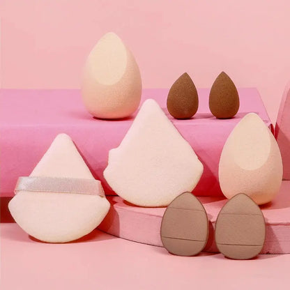 8Pcs Makeup Sponge Set Mini Finger Puff Triangle Powder Puff Soft Beauty Egg Foundation Cream Concealer Make Up Blender Tools J&M Cheap Store