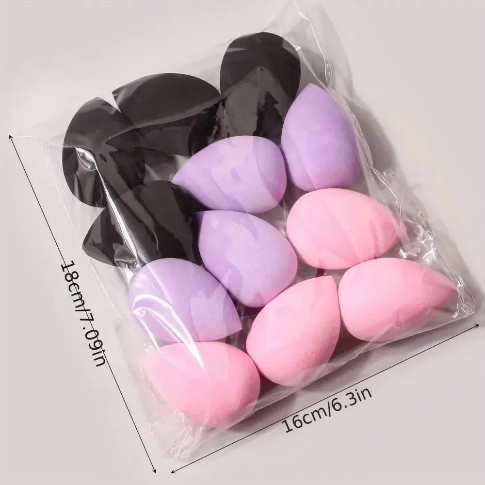 12Pcs Multicolor Makeup Sponge Blender Beauty Egg Cosmetic Puff Soft Foundation Sponges Powder Puffs Women Make Up Accessories J&M Cheap Store