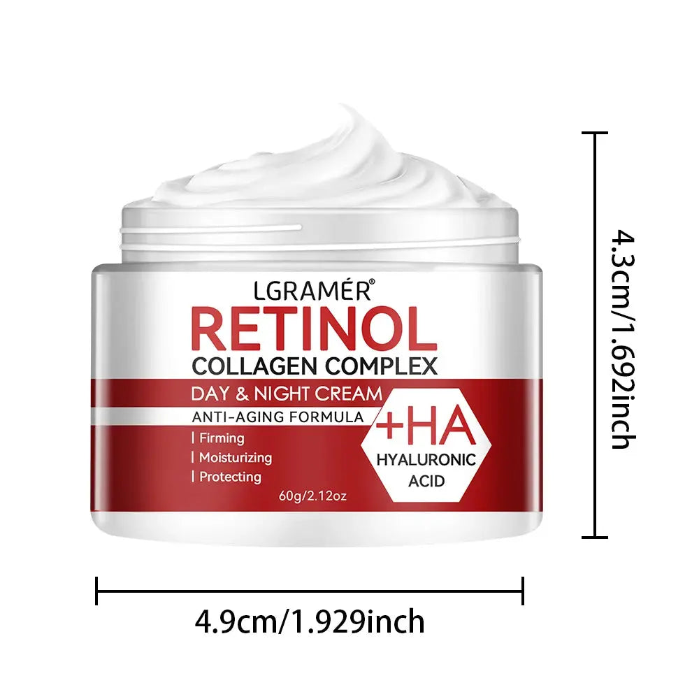 LGRAMER Retinol Cream Improves Skin Quality, Moisturizes Skin, Smooths Wrinkles and Creates A Radiant Complexion J&M Cheap Store