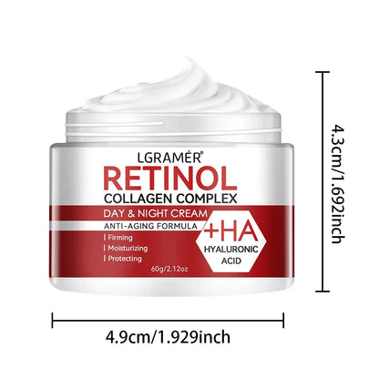 LGRAMER Retinol Cream Improves Skin Quality, Moisturizes Skin, Smooths Wrinkles and Creates A Radiant Complexion J&M Cheap Store