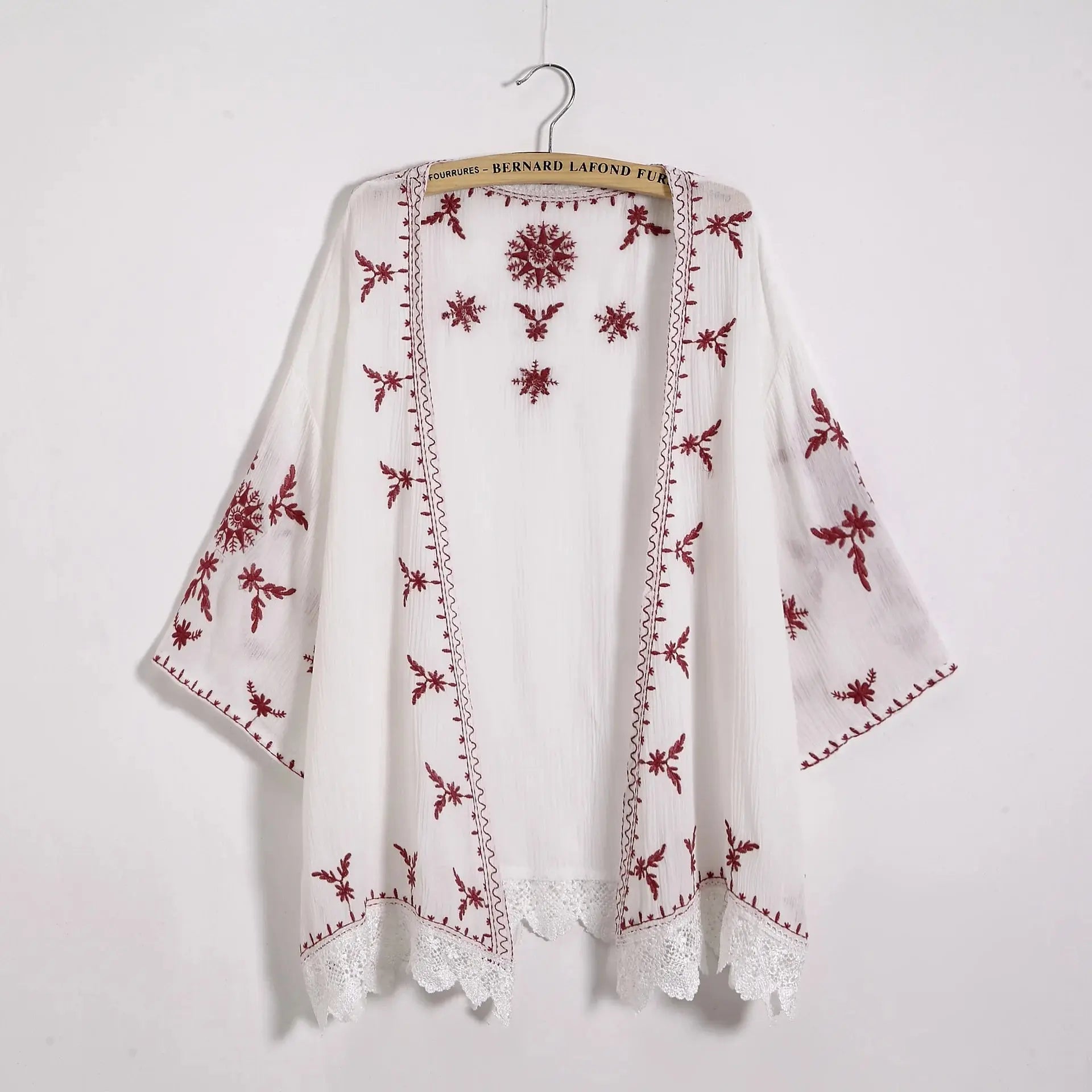 Women Embroidery Kimono Cardigan 2023 Boho Fashion Summer Shawl Shirt Blouse Sunscreen Lace Loose Tops Outwear Blusas Feminina J&M Cheap Store