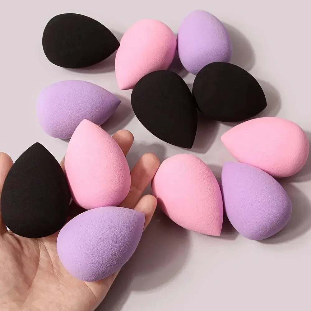 12Pcs Multicolor Makeup Sponge Blender Beauty Egg Cosmetic Puff Soft Foundation Sponges Powder Puffs Women Make Up Accessories J&M Cheap Store