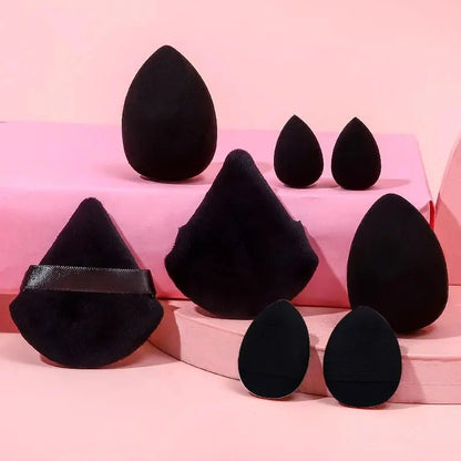 8Pcs Makeup Sponge Set Mini Finger Puff Triangle Powder Puff Soft Beauty Egg Foundation Cream Concealer Make Up Blender Tools J&M Cheap Store