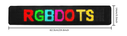 Advertising Scrolling Programmable LED Car Sign Board Waterproof Material Flexible LED Display For Car Shop Bar APP Edit Sign J&M Cheap Store