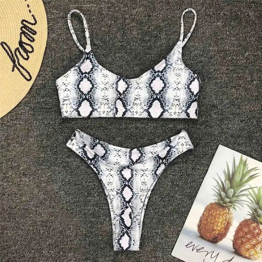 14 Farben S - XL Sexy Leopard Bikini Frauen Bademode Weiblichen Badeanzug Zwei-stück Bikini set Brasilianische Badende Badeanzug schwimmen V871 J&M Cheap Store