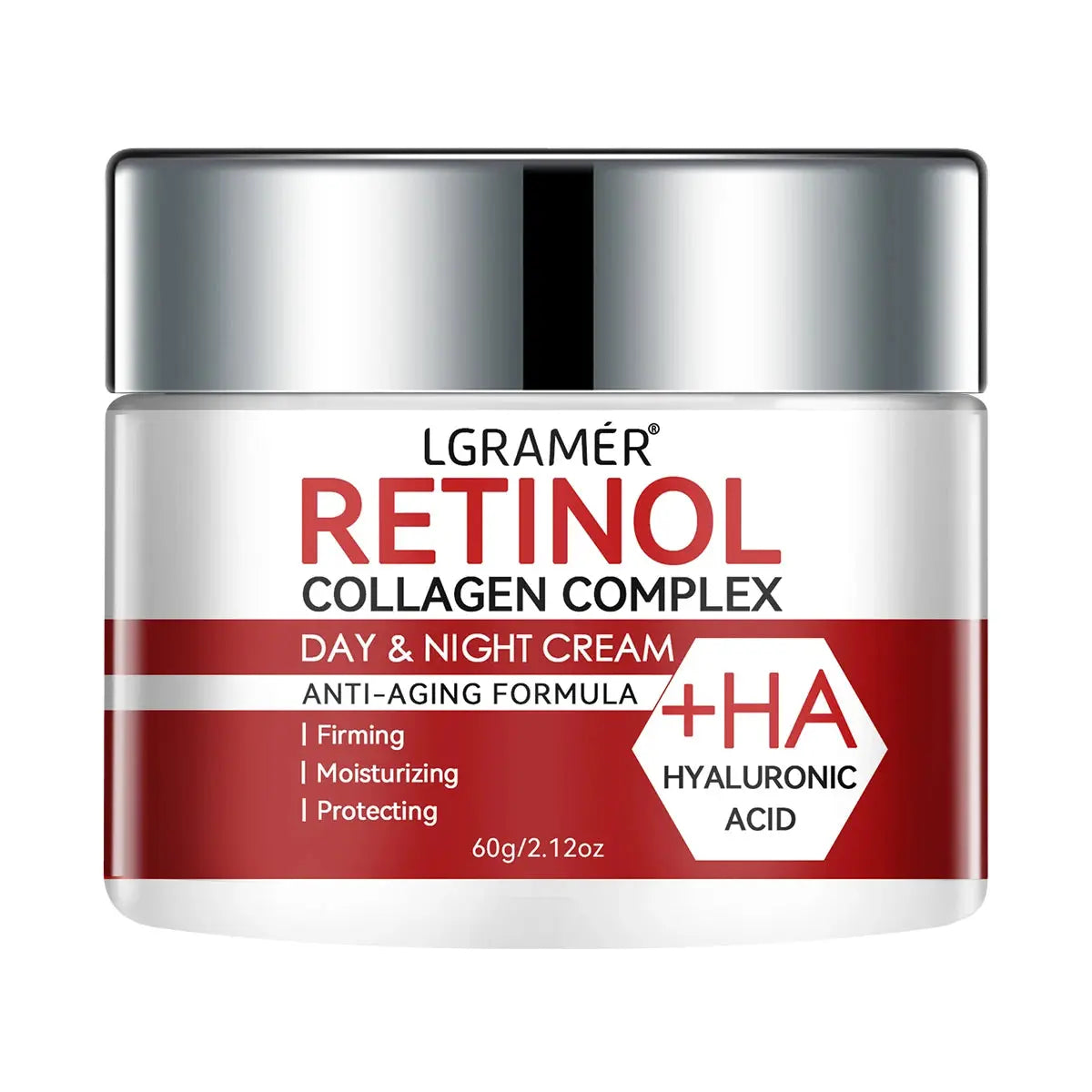 LGRAMER Retinol Cream Improves Skin Quality, Moisturizes Skin, Smooths Wrinkles and Creates A Radiant Complexion J&M Cheap Store