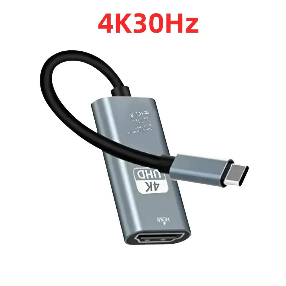 USB Type C To HDMI Compatible 2.1 Cable 4K 60HZ For Mobile Phone TV Laptop USB-C USBC Adapter Video Wire Plug HD Converter J&M Cheap Store