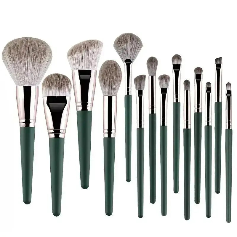 14Pcs Makeup Brushes Set Large Fluffy Soft Eye Shadow Foundation Brush Women Cosmetic Powder Blush Blending Beauty Make Up Tools J&M Cheap Store