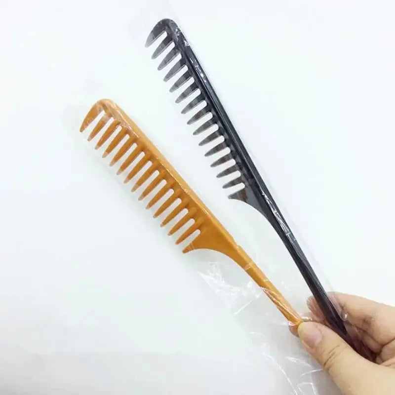 1 Stück 2 Farben Professionelle Spitze Schwanz Kamm für Salon Barber abschnitt Haar Pinsel Friseurwerkzeug DIY Haar Breite Zähne Kämme NEUE J&M Cheap Store