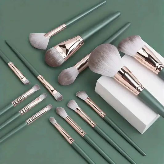 14Pcs Makeup Brushes Set Large Fluffy Soft Eye Shadow Foundation Brush Women Cosmetic Powder Blush Blending Beauty Make Up Tools J&M Cheap Store