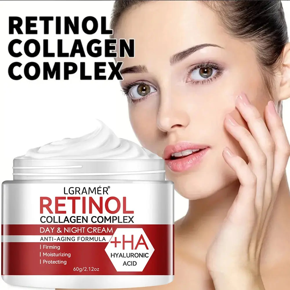 LGRAMER Retinol Cream Improves Skin Quality, Moisturizes Skin, Smooths Wrinkles and Creates A Radiant Complexion J&M Cheap Store