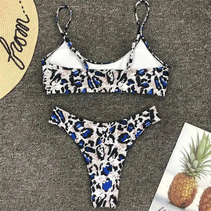 14 Farben S - XL Sexy Leopard Bikini Frauen Bademode Weiblichen Badeanzug Zwei-stück Bikini set Brasilianische Badende Badeanzug schwimmen V871 J&M Cheap Store