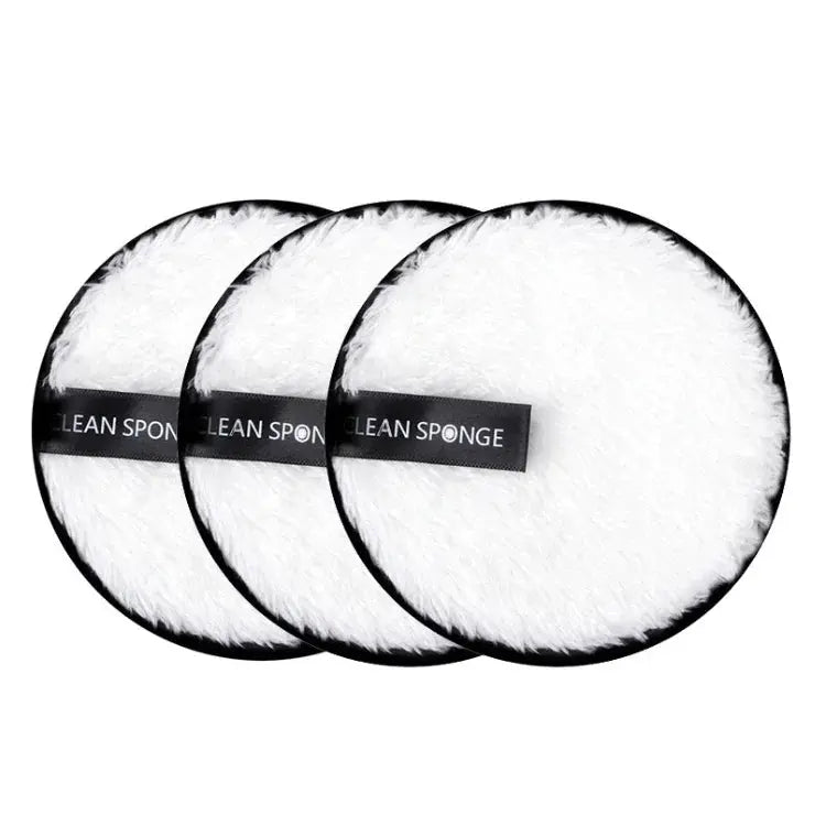 3Pcs Reusable Makeup Remover Pads Cotton Wipes Microfiber Cosmetics Washable Make Up Towel Face Cleansing Sponge Skin Care Tools J&M Cheap Store