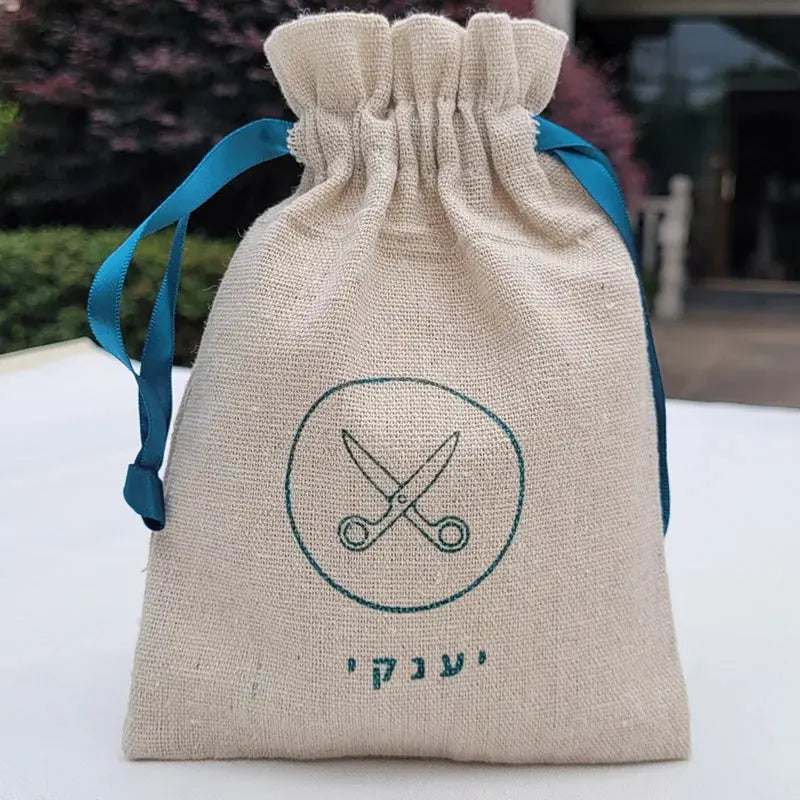 Natural Linen Ribbon Gift Bags 8x11cm 9x12cm 10x15cm 13x17cm 50pcs/Lot Jute Drawstring Dust Sack Jewelry Pouch J&M Cheap Store