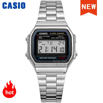 Casio watch silver watch men set brand luxury LED digital Waterproof Quartz men watch Sport military Wrist Watch relogio masculi J&M Cheap Store