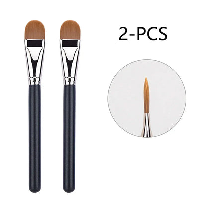 Upgraded M-191 Flat Round Ultra-thin Foundation Makeup BrushProfessional Contour Liquid  Foundation Cream Concealer Make-up Tool J&M Cheap Store