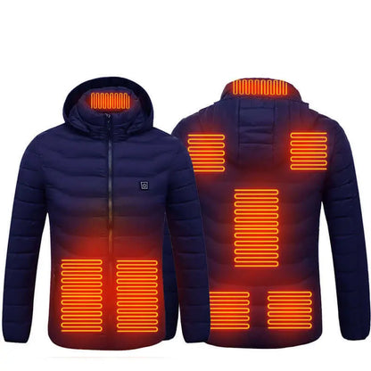 New Heated Jacket Coat USB Electric Jacket Cotton Coat Heater Thermal Clothing Heating Vest Men's Clothes Winter J&M Cheap Store