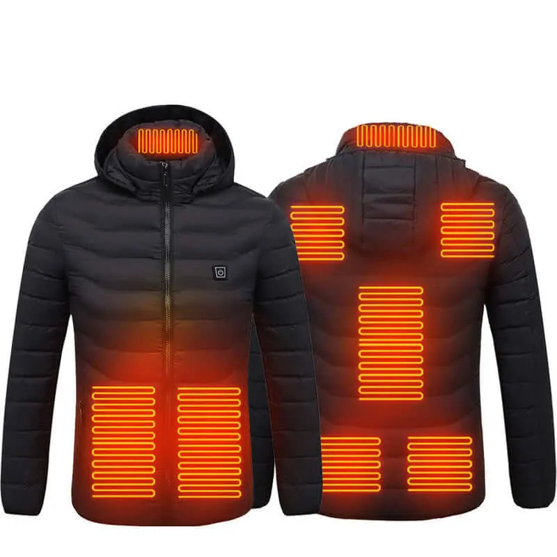 New Heated Jacket Coat USB Electric Jacket Cotton Coat Heater Thermal Clothing Heating Vest Men's Clothes Winter J&M Cheap Store