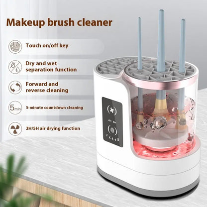 Electric Makeup Brush Cleaner Rechargeable Makeup Brushes Cleaning Tool Automatic Makeup Brush Cleaning Stand Device J&M Cheap Store