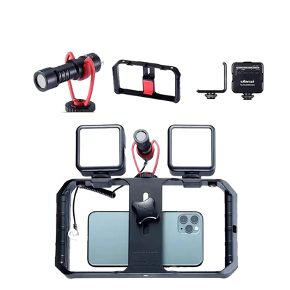 Ulanzi Smartphone Cage Filmmaking Case Small U Rig Hand Grip Phone Video Stabilizer With Cold Mount for iPhone 13 14 15 Android J&M Cheap Store